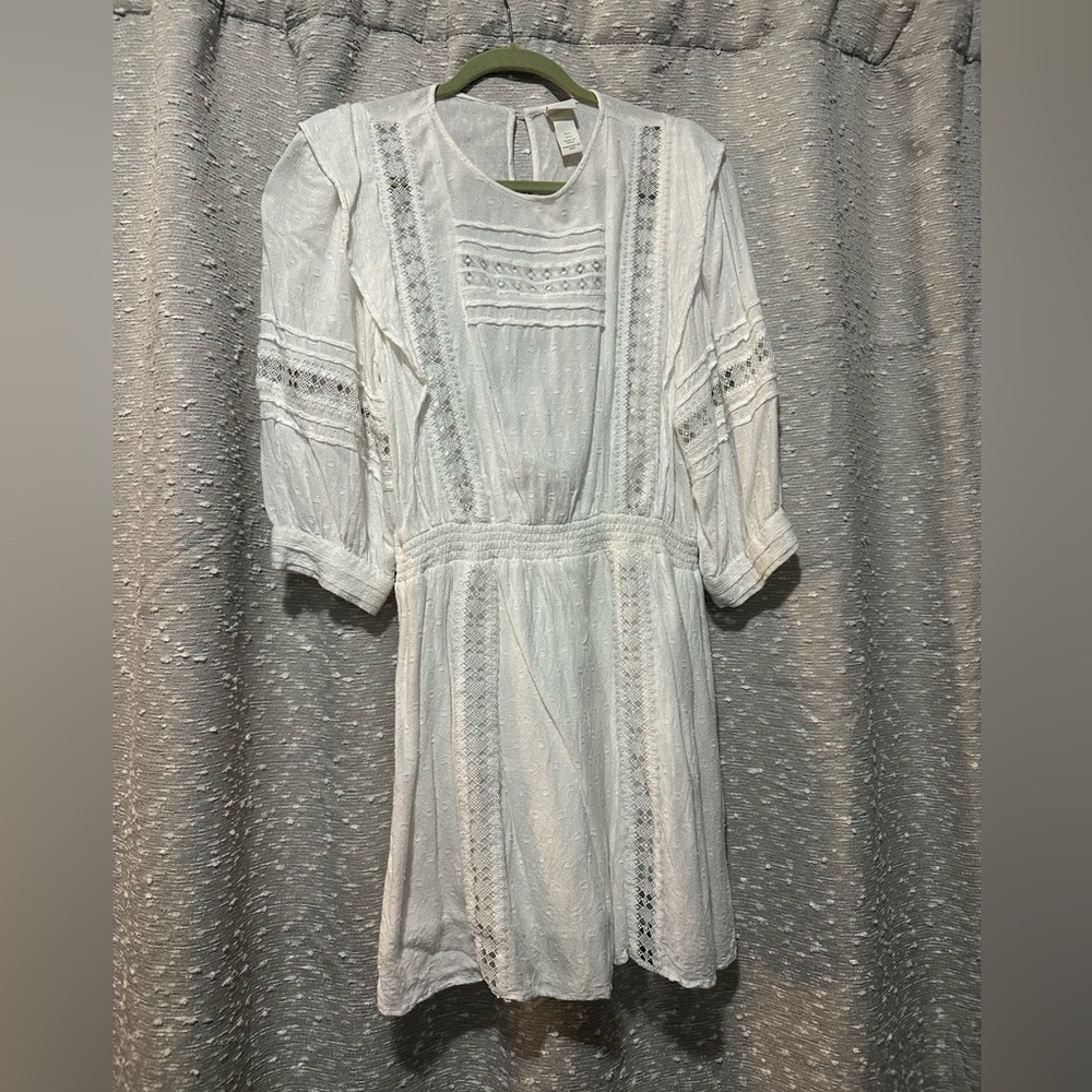 H&M size 6 white dress